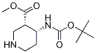 cis-4-Boc-aMino-piperidine-3-carboxylic acidMethyl ester