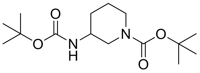 3-[[(tert-Butoxy)carbonyl]amino]-1-piperidinecarboxylic acid tert-butyl ester