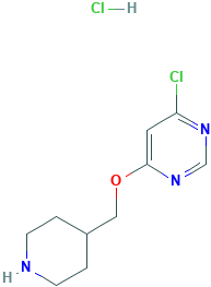 4-Chloro-6-(4-piperidinylmethoxy)pyrimidinehydrochloride