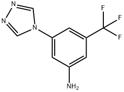 3-(trifluoromethyl)-5-(4H-1,2,4-triazol-4-yl)benzenamine