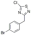 3-[(4-Bromophenyl)methyl]-5-chloro-1,2,4-thiadiazole, 1-Bromo-4-[(5-chloro-1,2,4-thiadiazol-3-yl)methyl]benzene