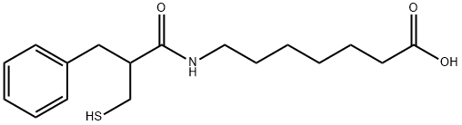 Heptanoic acid, 7-[[2-(mercaptomethyl)-1-oxo-3-phenylpropyl]amino]-