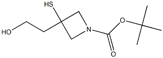 tert-butyl 3-(2-hydroxyethyl)-3-mercaptoazetidine-1-carboxylate