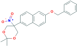 5-(6-(Benzyloxy)naphthalen-2-yl)-2,2-dimethyl-5-nitro-1,3-dioxane