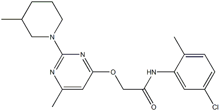 N-(5-chloro-2-methylphenyl)-2-[6-methyl-2-(3-methylpiperidin-1-yl)pyrimidin-4-yl]oxyacetamide