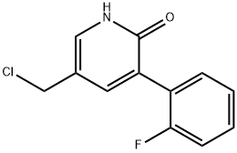 3-Chloromethyl-5-(2-fluorophenyl)-6-hydroxypyridine