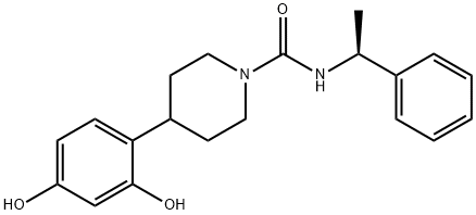 (S)-4-(2,4-dihydroxyphenyl)-N-(1-phenylethyl)piperidine-1-carboxamide