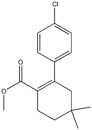 2-(4-氯苯基)-4,4-二甲基环己-1-烯-1-羧酸甲酯