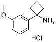 3-(1-Aminocyclobut-1-yl)anisole hydrochloride, 1-Amino-1-(3-methoxyphenyl)cyclobutane hydrochloride