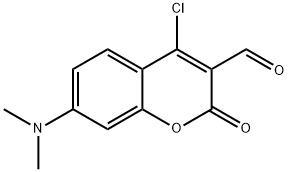 2H-1-Benzopyran-3-carboxaldehyde, 4-chloro-7-(dimethylamino)-2-oxo-