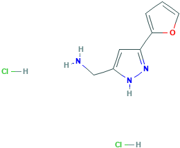 {[5-(2-Furyl)-1H-pyrazol-3-yl]methyl}aminedihydrochloride