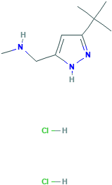 [(5-tert-Butyl-1H-pyrazol-3-yl)methyl]methylaminedihydrochloride