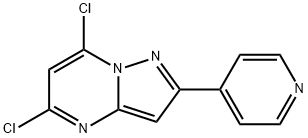 Pyrazolo[1,5-a]pyrimidine, 5,7-dichloro-2-(4-pyridinyl)-