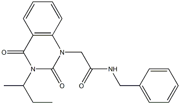 N-benzyl-2-(3-butan-2-yl-2,4-dioxoquinazolin-1-yl)acetamide