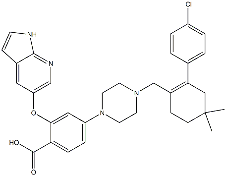 2-[(1H-吡咯并[2,3-B]吡啶-5-基)氧基]-4-[4-[[2-(4-氯苯基)-4,4-二甲基环己-1-烯基]甲基]哌嗪-1-基]苯甲酸