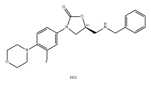 (S)-5-((Benzylamino)methyl)-3-(3-fluoro-4-morpholinophenyl)oxazolidin-2-one Hydrochloride