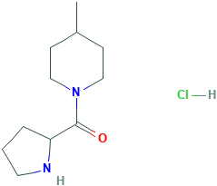 4-methyl-1-[(2S)-pyrrolidine-2-carbonyl]piperidine hydrochloride