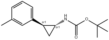 Carbamic acid, N-[(1R,2S)-2-(3-methylphenyl)cyclopropyl]-, 1,1-dimethylethyl ester, rel-