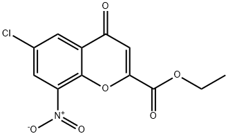 ETHYL 6-CHLORO-8-NITRO-4-OXO-4H-CHROMENE-2-CARBOXYLATE