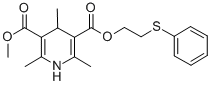 2-phenylsulfanylethyl methyl 2,4,6-trimethyl-1,4-dihydropyridine-3,5-d icarboxylate