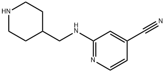 4-Pyridinecarbonitrile, 2-[(4-piperidinylmethyl)amino]-