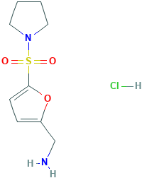 [5-(Pyrrolidin-1-ylsulfonyl)-2-furyl]methylaminehydrochloride