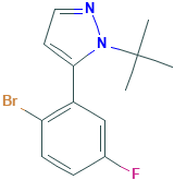 5-(2-Bromo-5-fluorophenyl)-1-(tert-butyl)-1H-pyrazole