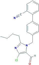 Des[2-(1H-tetrazol-5-yl)] 2-Cyanolosartan Carboxaldehyde