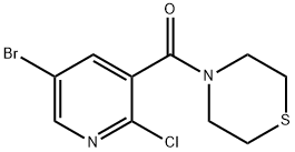 (5-Bromo-2-chloropyridin-3-yl)(thiomorpholino)methanone