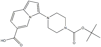 3-(4-(Tert-Butoxycarbonyl)Piperazin-1-Yl)Indolizine-6-Carboxylic Acid