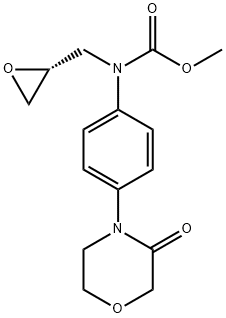 Carbamic acid, N-[(2R)-2-oxiranylmethyl]-N-[4-(3-oxo-4-morpholinyl)phenyl]-, methyl ester