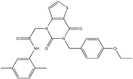 N-(2,5-dimethylphenyl)-2-[3-[(4-ethoxyphenyl)methyl]-2,4-dioxothieno[3,2-d]pyrimidin-1-yl]acetamide