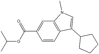 isopropyl 3-cyclopentyl-1-methyl-1H-indole-6-carboxylate