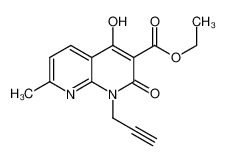 ethyl 4-hydroxy-7-methyl-2-oxo-1-(prop-2-ynyl)-1,2-dihydro-1,8-naphthyridine-3-carboxylate