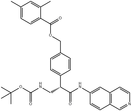 (S)-4-(3-((叔丁氧基羰基)氨基)-1-(异喹啉-6-基氨基)-1-氧代丙烷-2-基)苄基2,4-二甲基苯甲酸酯