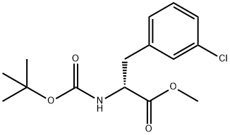 D-Phenylalanine, 3-chloro-N-[(1,1-dimethylethoxy)carbonyl]-, methyl ester