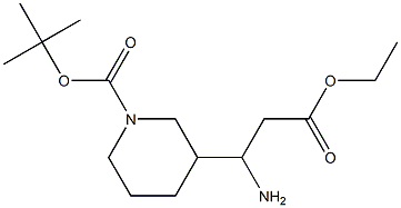 tert-butyl 3-(1-amino-3-ethoxy-3-oxopropyl)piperidine-1-