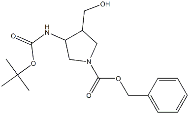 3-(N-tert-butoxycarbonyl)amino-4-hydroxymethyl-N-benzyloxycarbonylpyrrolidine