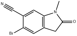 5-Bromo-1-methyl-2-oxo-2,3-dihydro-1H-indole-6-carbonitrile