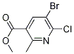 3-Pyridinecarboxylic acid, 5-broMo-6-chloro-2-Methyl-, Methyl ester