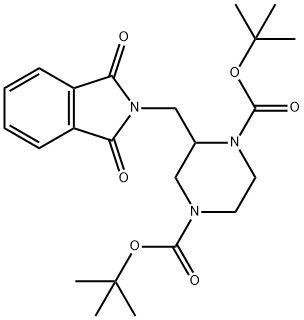 1,4-Piperazinedicarboxylic acid, 2-[(1,3-dihydro-1,3-dioxo-2H-isoindol-2-yl)methyl]-, 1,4-bis(1,1-dimethylethyl) ester