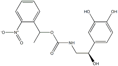 4-[(1R)-[2-[1-(2-Nitrophenyl)ethyl]carboxyamino]-1-hydroxyethyl]benzene-1,2-diol