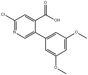 2-Chloro-5-(3,5-dimethoxyphenyl)isonicotinic acid