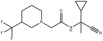 N-(1-cyano-1-cyclopropylethyl)-2-[3-(trifluoromet hyl)piperidin-1-yl]acetamide