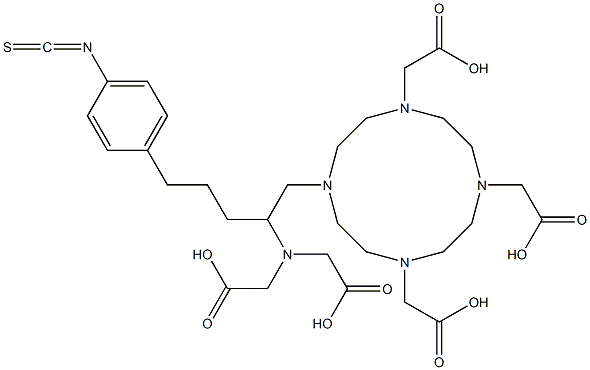 2,2',2''-(10-(2-(bis(carboxymethyl)amino)-5-(4-isothiocyanatophenyl)pentyl)-1,4,7,10-tetraazacyclododecane-1,4,7-triyl)triacetic Acid