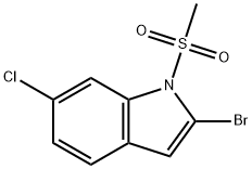 2-bromo-6-chloro-1-(methylsulfonyl)-1H-indole