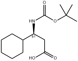 Cyclohexanepropanoic acid, β-[[(1,1-dimethylethoxy)carbonyl]amino]-, (βS)-