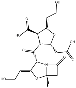 (2R,4R,5Z)-4-Carboxy-5-(2-hydroxyethylidene)-3-[[(2R,3Z,5R)-3-(2-hydroxyethylidene)-7-oxo-4-oxa-1-azabicyclo[3.2.0]hept-2-yl]carbonyl]-2-oxazolidineacetic Acid