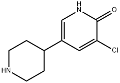 2(1H)-Pyridinone, 3-chloro-5-(4-piperidinyl)-