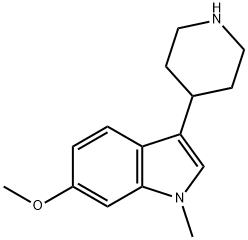 1H-Indole, 6-methoxy-1-methyl-3-(4-piperidinyl)-